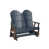 Navy Blue Top/Chocolate Brown Base