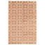 Tapis géométrique brun noué à la main Checotah