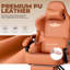 Metro Lane Adjustable Reclining Ergonomic Faux Leather Swiveling PC & Racing Game Chair-1624370054