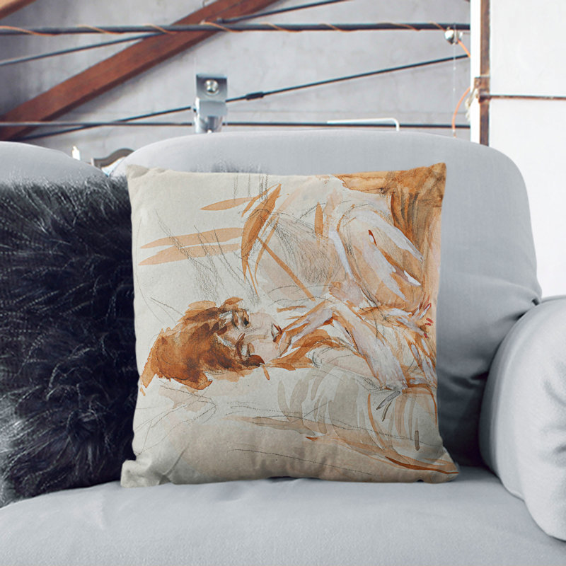 Square Cushion, 55cm H x 55cm W x 20cm D, Stone