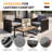Outdoor Patio Metal Armchair With Cushions-119342291
