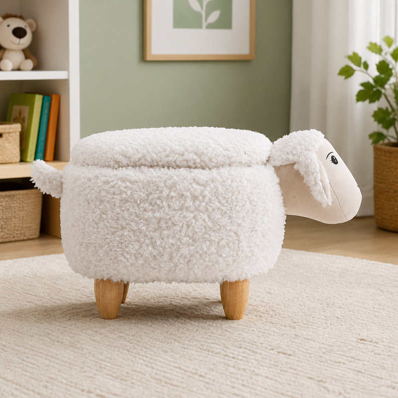 Repose-pieds avec rangement Shiloh the Sheep