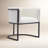Virgil Faux Leather Upholstered Arm Chair-160740358