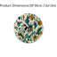 Horloge murale 12 po x 12 po Mid-Century