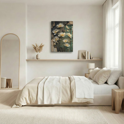 Art mural sur toile Gallery Wrap pour le salon, la chambre à coucher, le bureau ou le vestibule - Décoration murale décorative avec bois floral