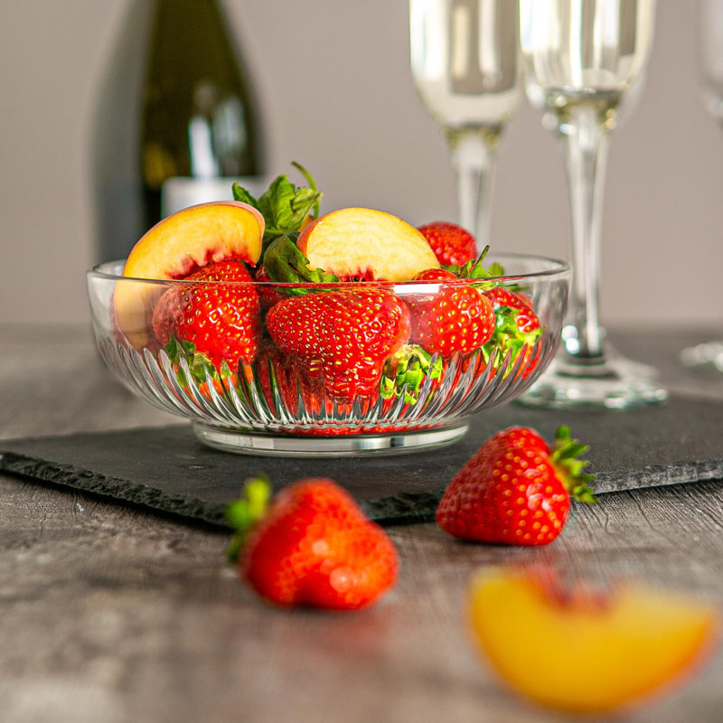 Argon Tableware - Campana Glass Serving Bowl - 17cm - Clear