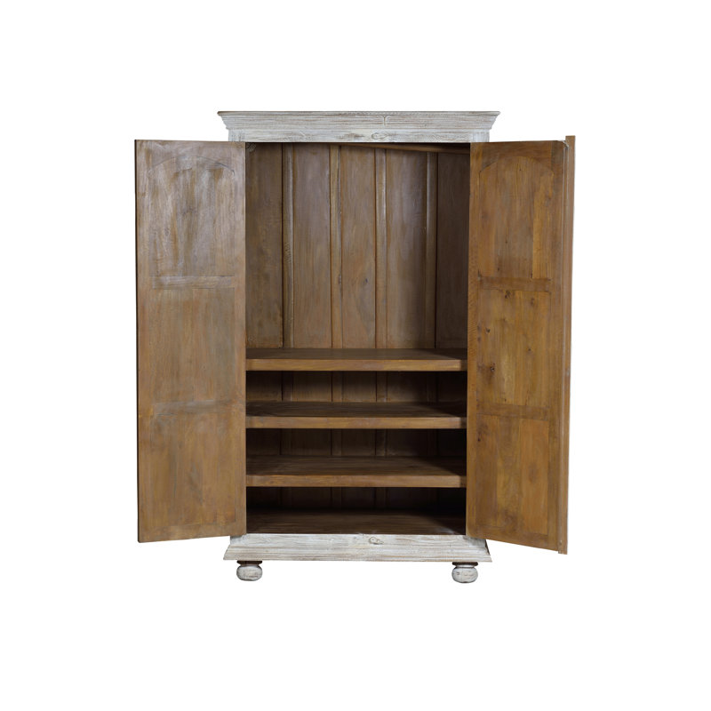 Cosima 2 Door Solid Wood Wardrobe