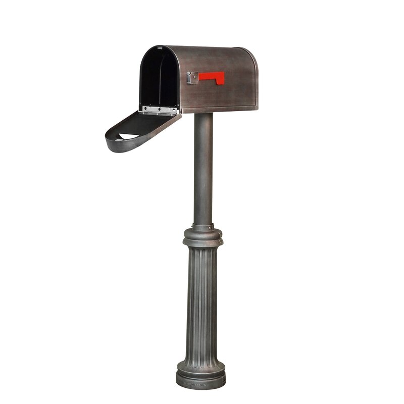 Special Lite Products Aluminum Post Mounted Mailbox | Wayfair