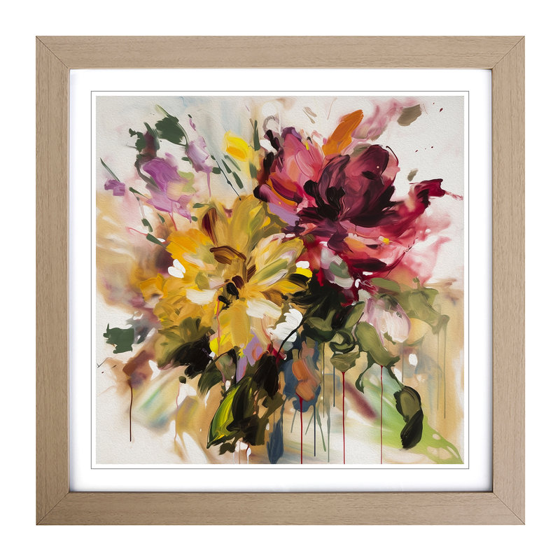 Single Picture Frame Print on Wood, Oak