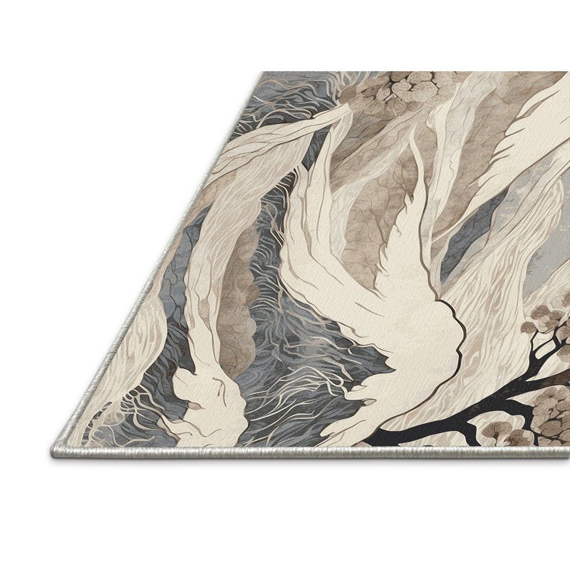 Petal Crest Rug, Square 8'