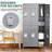 72"H 4-Tier Metal Lockers for Employees – Heavy Duty Steel Storage Cabinet with Ventilated Doors for School Gym Garage Office (6 Door Options)-109715387-125400415