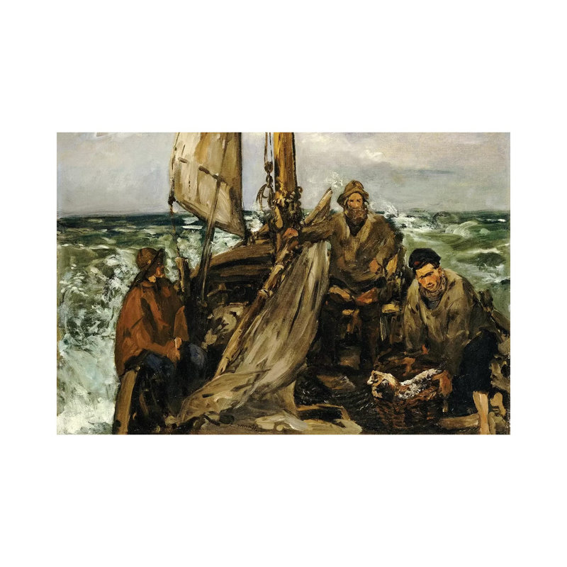 The Workers Of The Sea, 1873 by Edouard Manet - Wrapped Canvas Painting, 66.04cm H x 101.6cm W x 1.91cm D