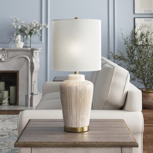 Katheryn 26.5" Ivory/Gold Table Lamp(incomplete missing light) 