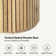 Table de bout ronde moderne avec baseHuntleigh 17.75" W Round Modern Round End Table with Fluted Wood Base en bois cannelé l 17,75 po Huntleigh