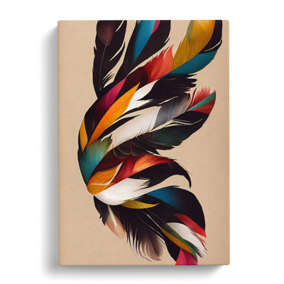 Surprising Feathers - Wrapped Canvas