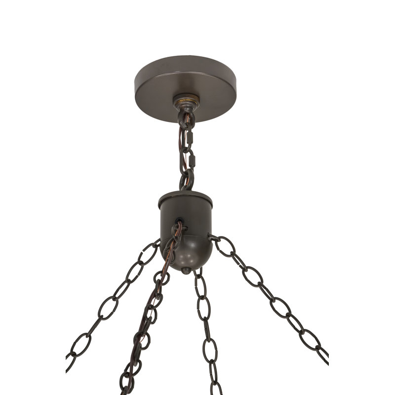 54"W Cilindro Circle X Textrene Pendant