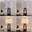 22.75'' Black USB Table Lamp with LED bulbs