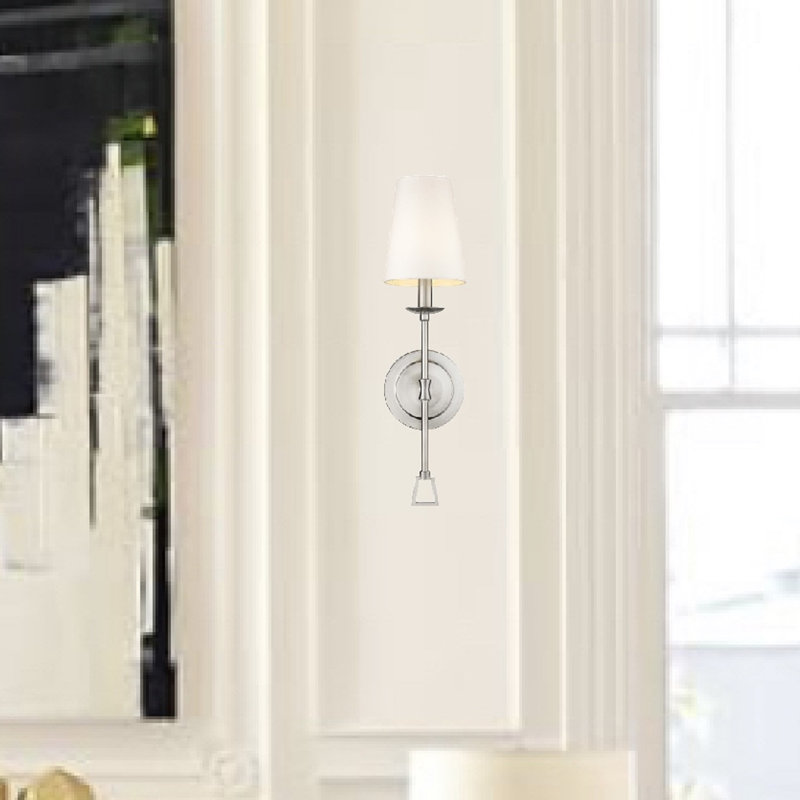 Luminaire mural nickel en satin 1 lumières Lohman