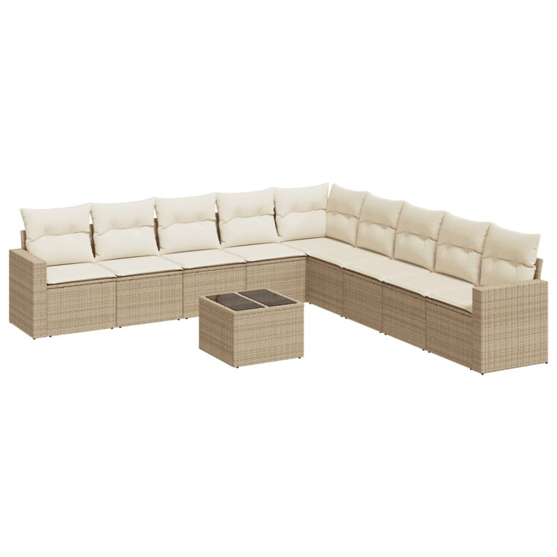 Ensemble de canapé de jardin Vidaxl PE