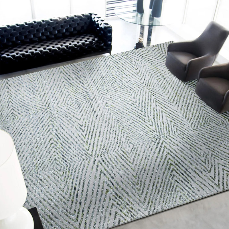 Tapis rectangulaire noué à la main, Rectangle 10 pi x 14 pi