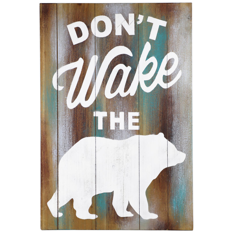Décoration murale do wake the bear