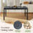 Deral 6 - Person Farmhouse Rectangular Solid Wood Dining Set, Gray/Black-1431796533-1439732405