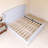 Wood Frame Platform Bed with Headboard Wingback-1713488090-1713488095