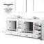 Meuble-lavabo double blanc 84 po - 34 miroirs, 14 tiroirs, 2 armoires, de nombreuses options de rangement entièrement assemblées avec tiroirs et espaces suffisants pour un assemblage facile-1526985984-1526985986