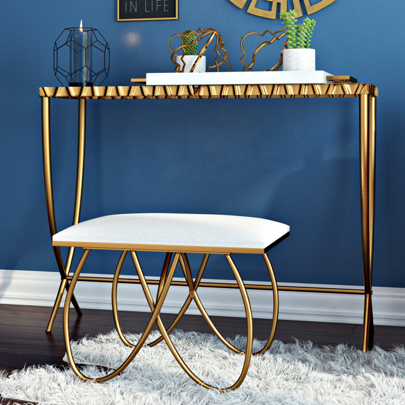 Oxendine 45'' Glass Top Console Table