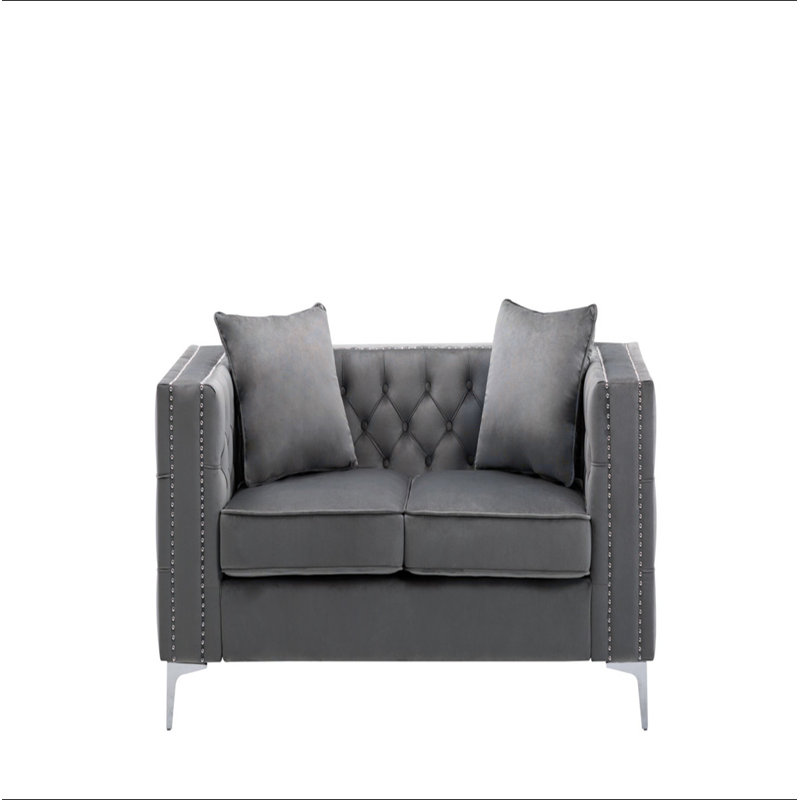Causeuse en velours Lorreto