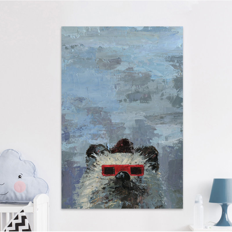 Reproduction de lunettes 3D sur toile tendue Sylmar Red, H 45 po x l 30 po x P 1,5 po