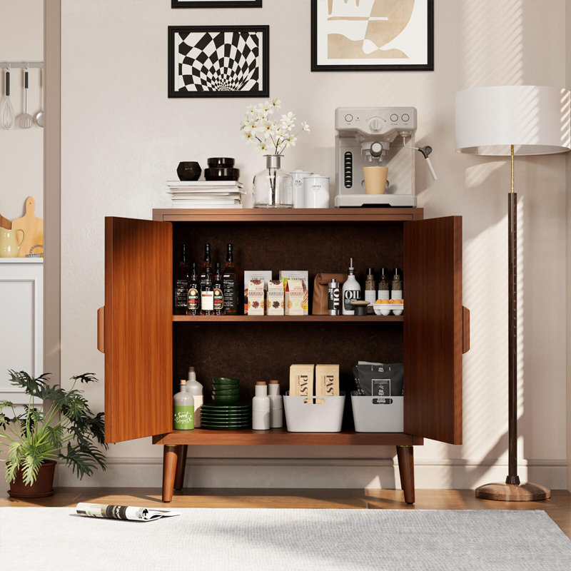 Armoire d'appoint moderne en panneau de fibres à densité moyenne