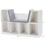 Bibliothèque multi-usages à 6 casiers pour enfants avec coin lecture et coussin, idéale pour le rangement dans la chambre à coucher et le salon-130604084-130604086