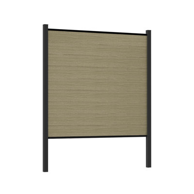 Panneaux de clôture d'intimité 8 pi avec poteau (H 2 pi, Groud 6 pi)