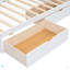 Lit de jour simple avec deux tiroirs de rangement, armoires de rangement et ports USB-1502591123