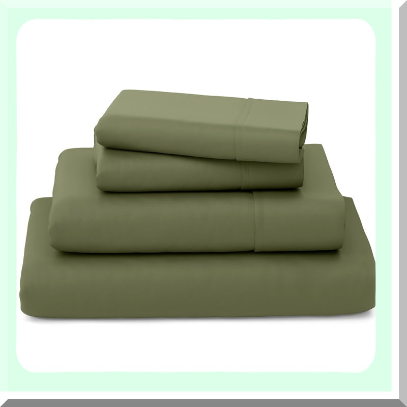 Rayon From Bamboo Bliss Luxury Bedding Set - Wrinkle-Resistant Rayon From Bamboo Fiber Sheets - 4 Piece Bed Sheet Set - Soft & Sustainable Bed Linens