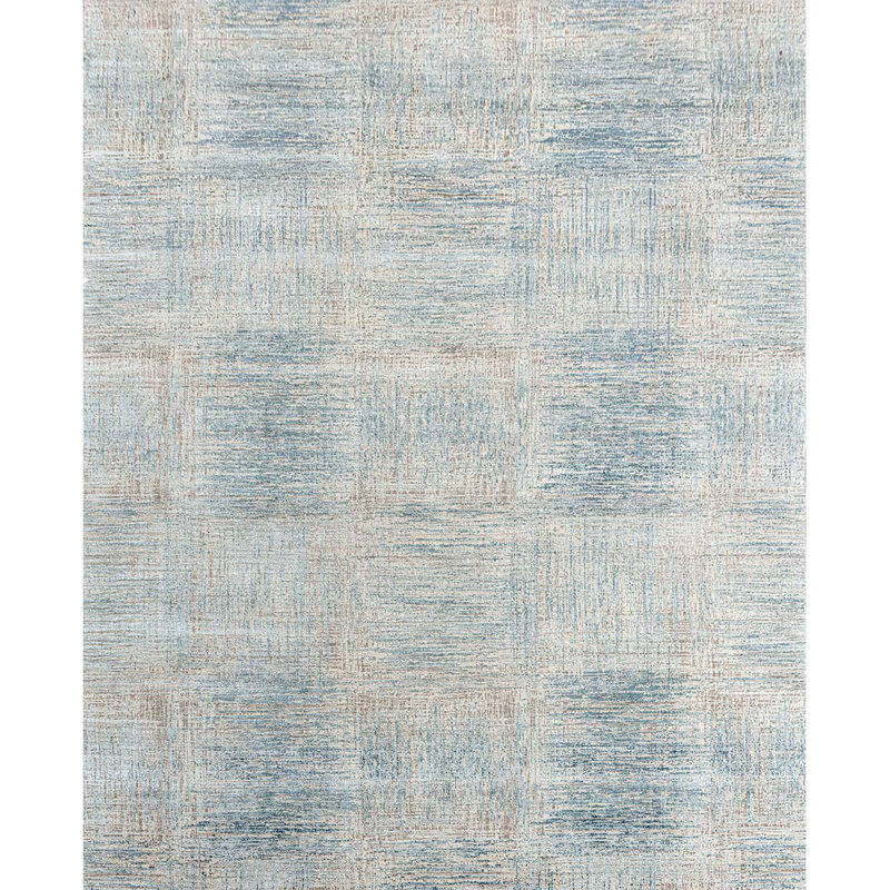 Wool Geometric Area Rug, Rectangle 9' x 12'