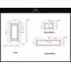 Base de meuble-lavabo double 72 po en blanc