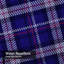 Royal Blue Black White Scottish Tartan Plaid Shower Curtain with 12 Hooks-277333954