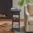 Rectangular Side Table With Charging Station