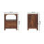 45cm W Solid Wood Bedside Table