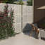 Pacifa Series 6 ft. H x 4 ft. W Metal Privacy Screen With Stripe Pattern-94328924