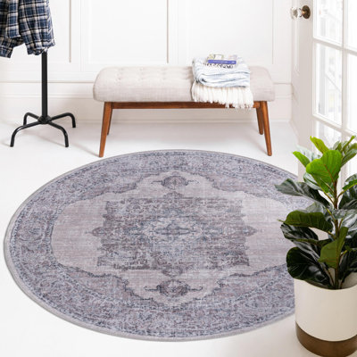 Hazley Chenille Oriental Indoor Rug