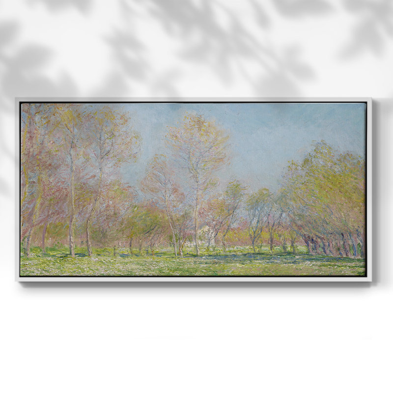 Série paysage - MLxxx - Toile tendue avec châssis encadré - Prêt à être accroché, H 17 po x l 33 po, Blanc