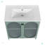 Meuble-lavabo autoportant de 30 po avec lavabo en céramique-100166301