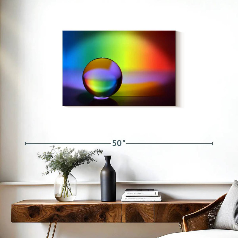 Rainbow Sphere, 20" H x 30" W