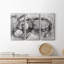 Infinity Rings II - ensemble de 3 peintures sur toile tendue-530175131