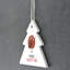 Robin Merry Christmas Tree Shaped Ceramic Ornament