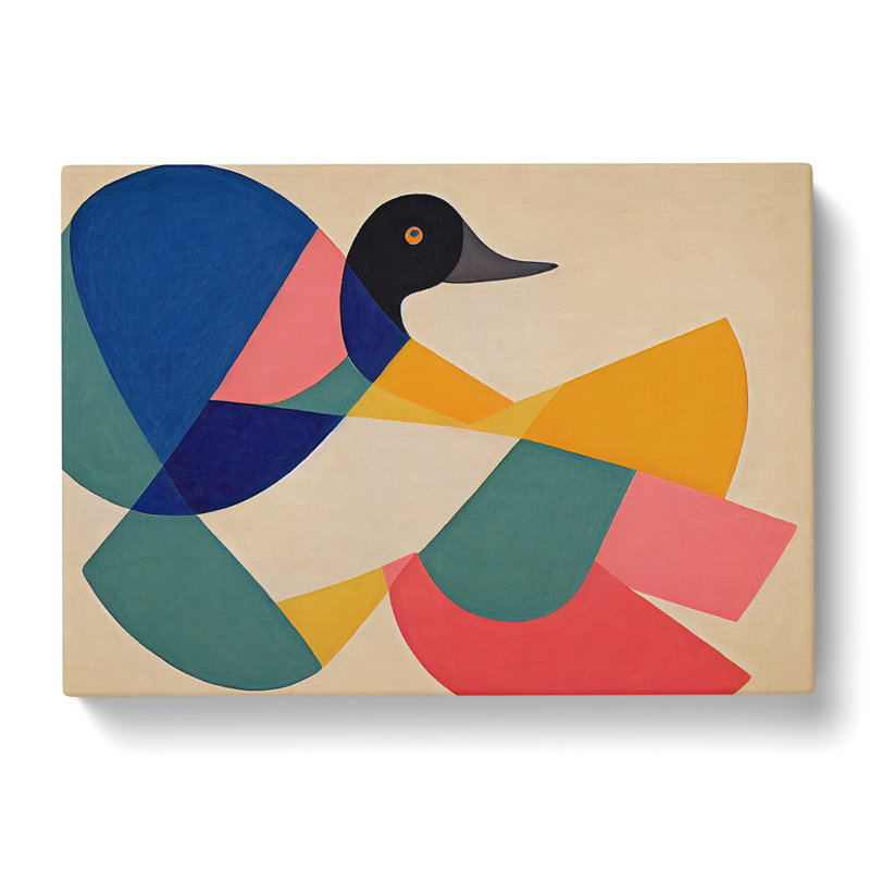 Inspirational Abstract Duck - Wrapped Canvas, 35cm H x 50cm W x 3cm D