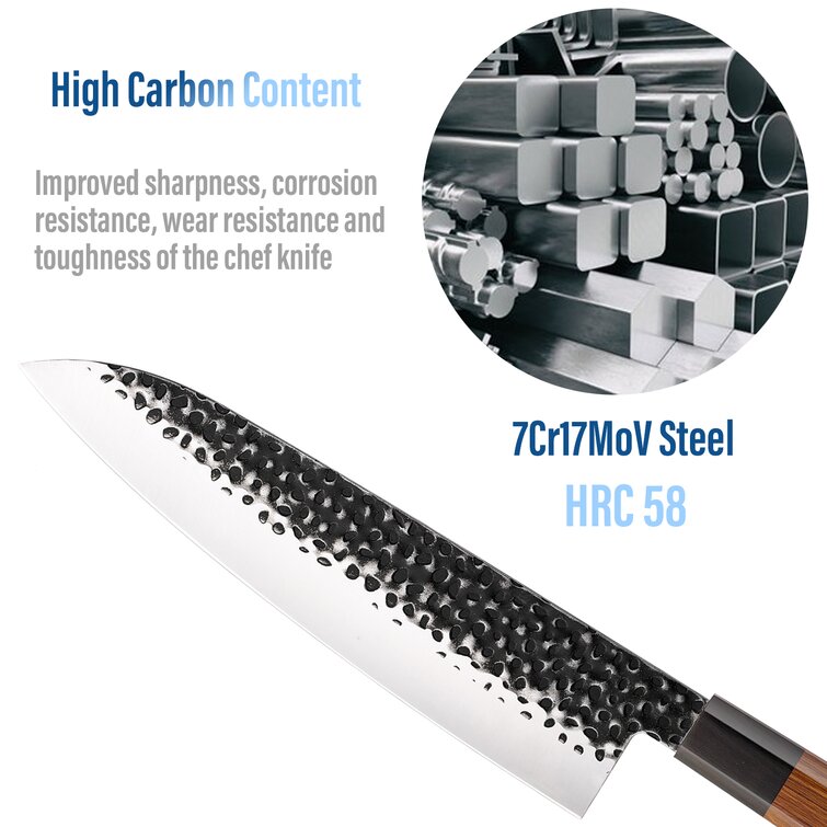 8 Carbon Steel Chef Knife – Wellborn 2R Beef